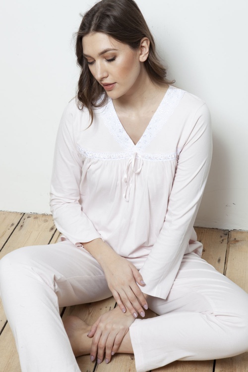 Tanya Mercerised Jersey Slip-On Pyjamas